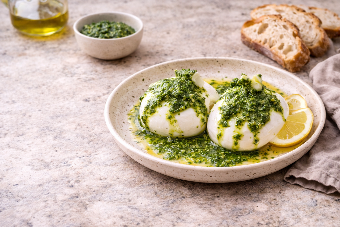 Burrata with Homemade Pesto